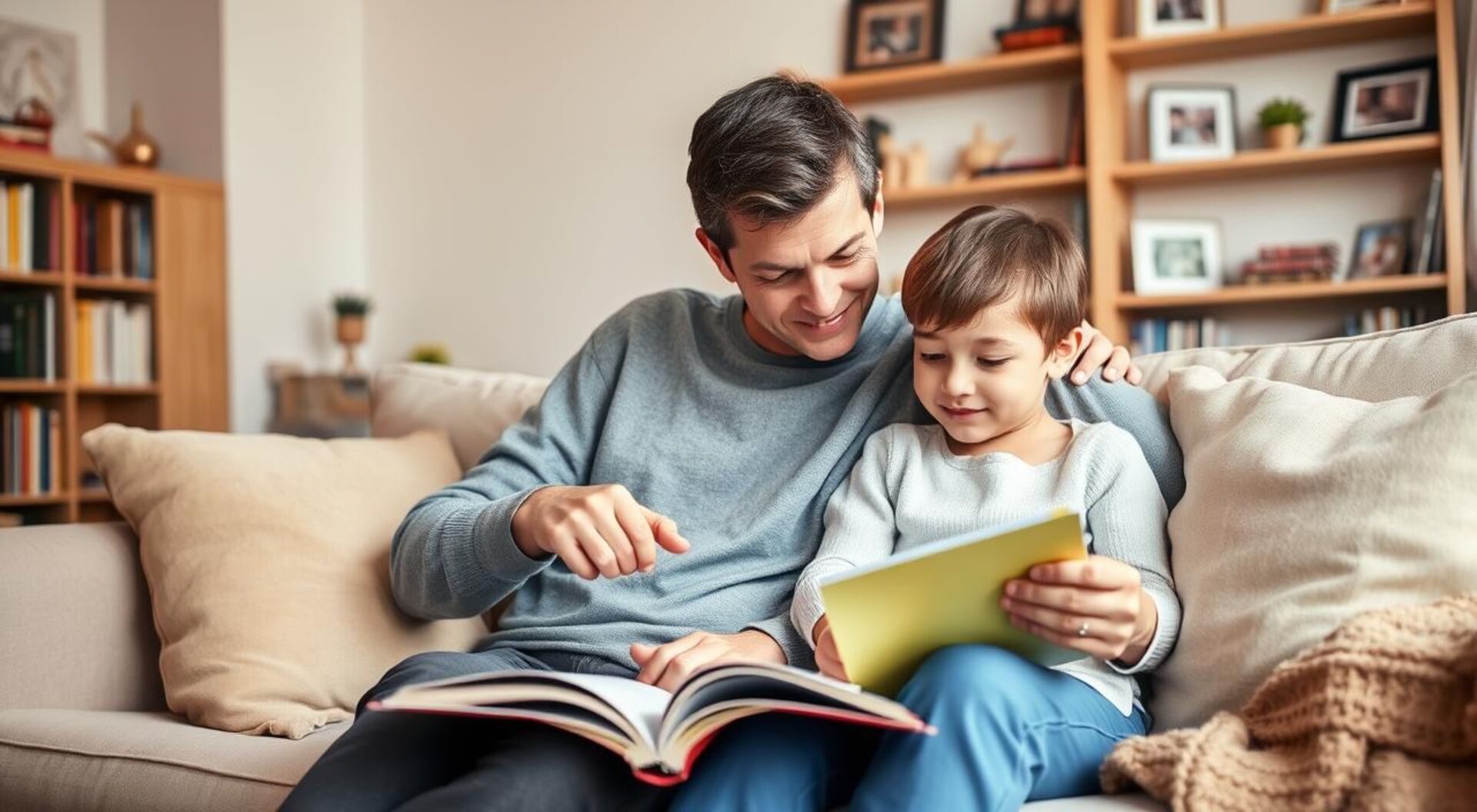 ajudando os filhos com lição de casa