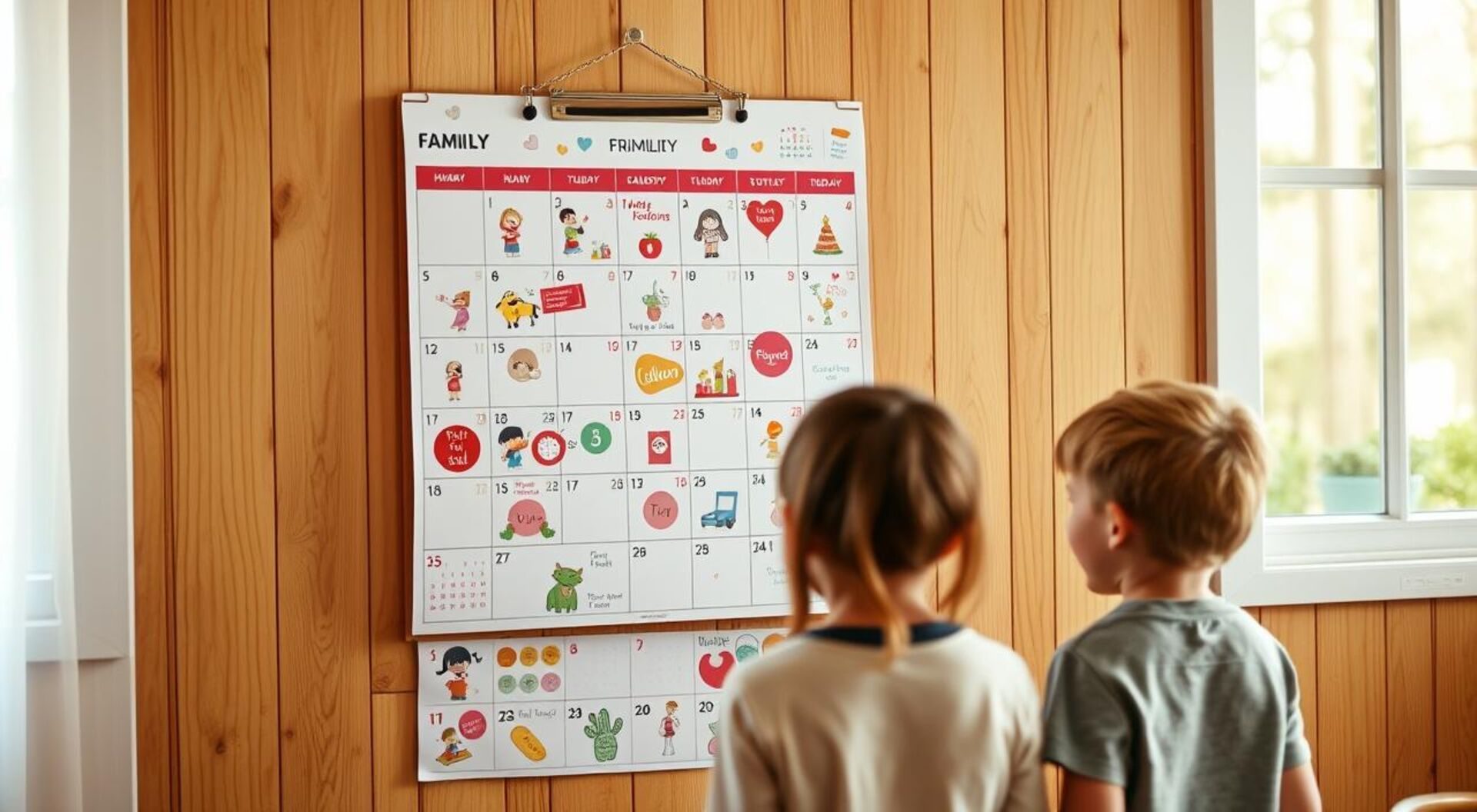 calendário familiar calendário familiar