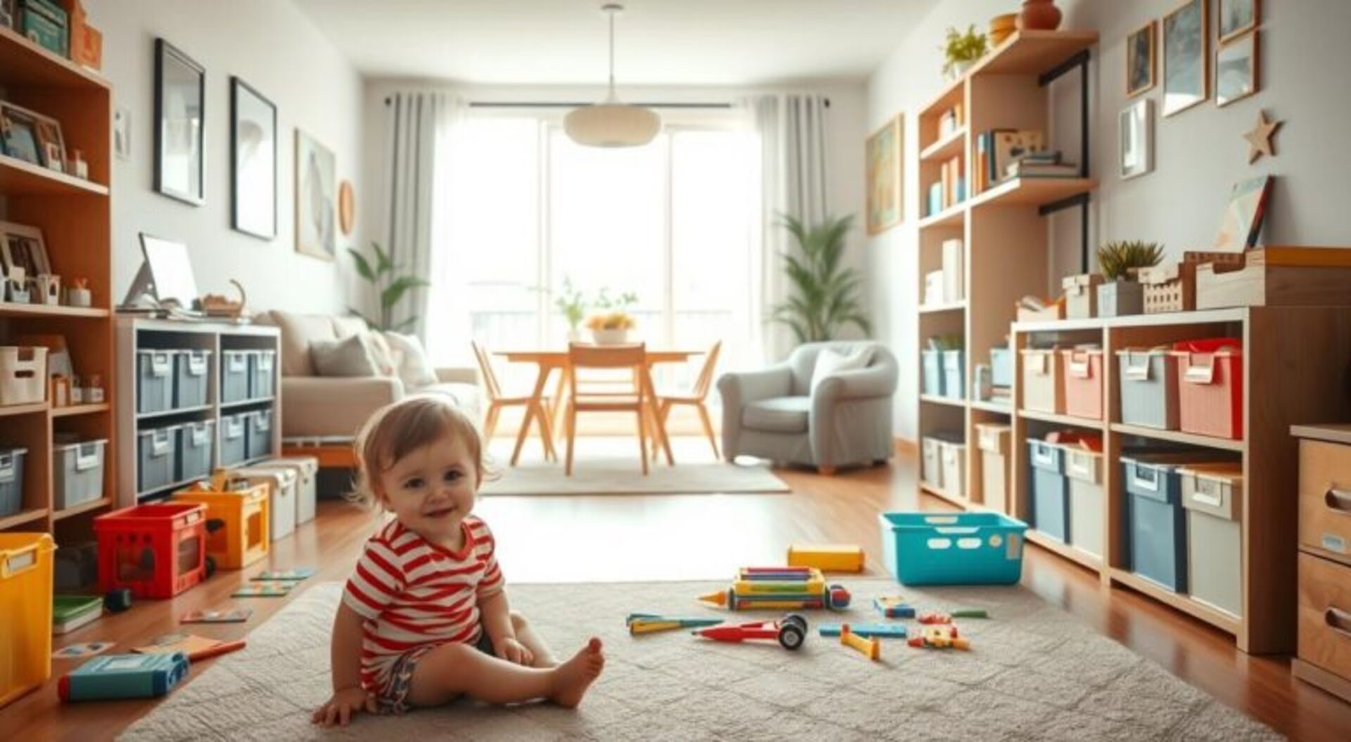 como organizar a casa com crianças pequenas