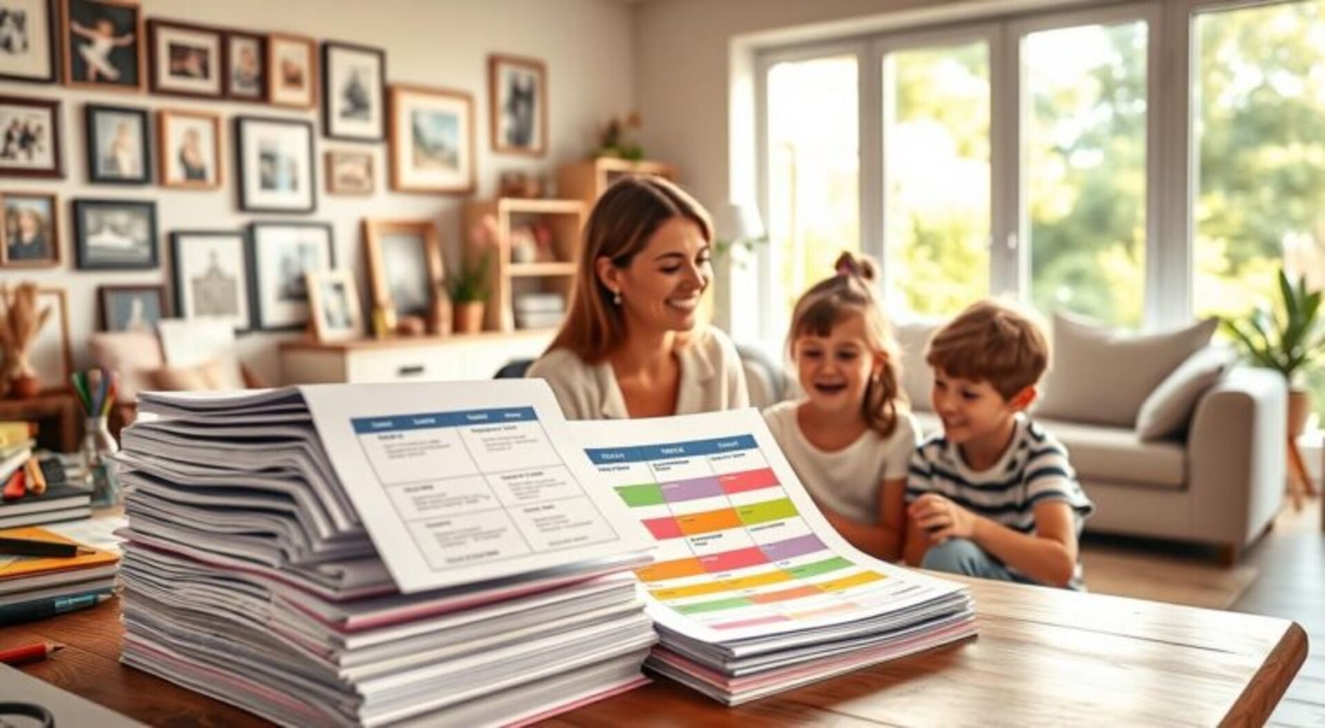 organização da semana com filhos