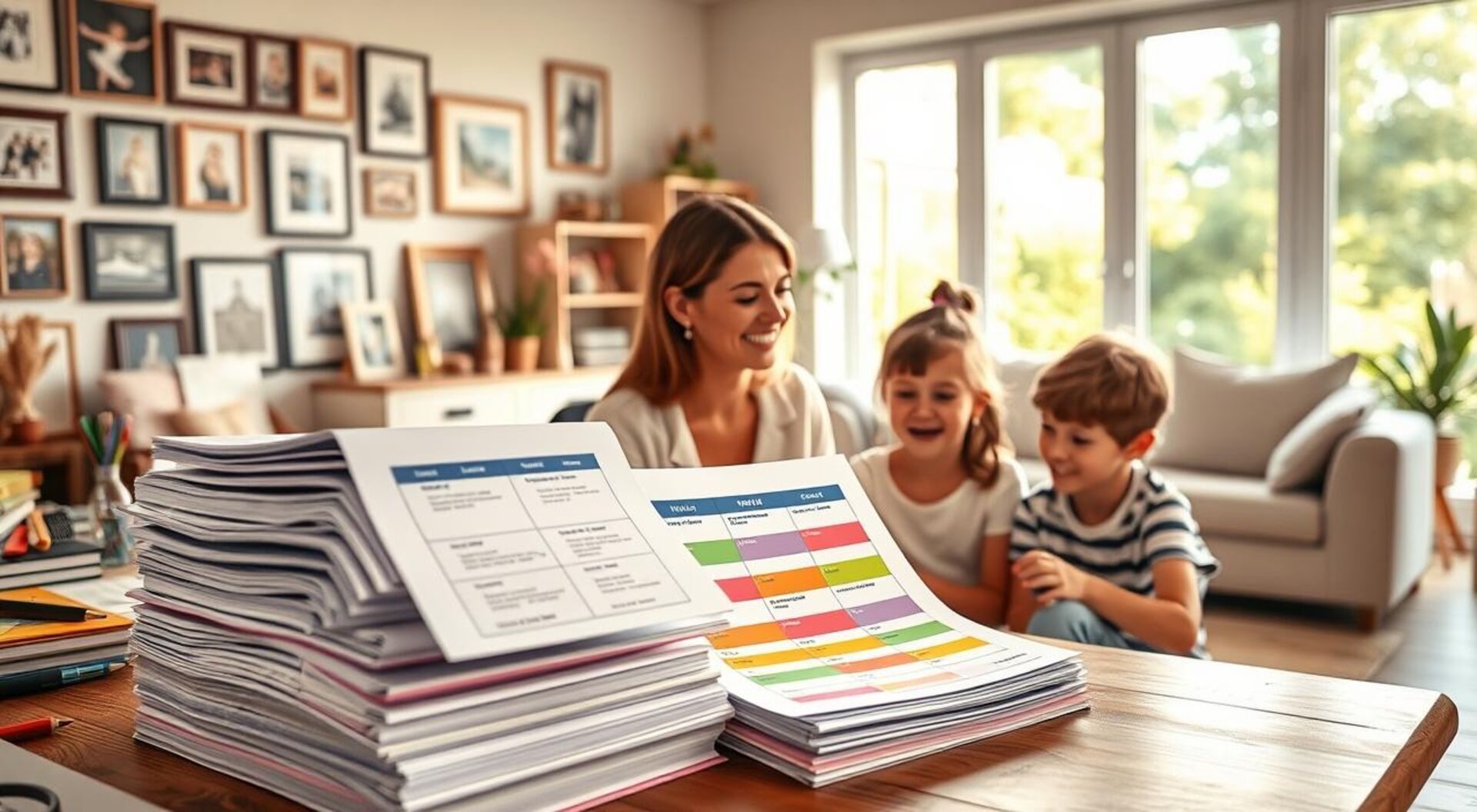 organização da semana com filhos