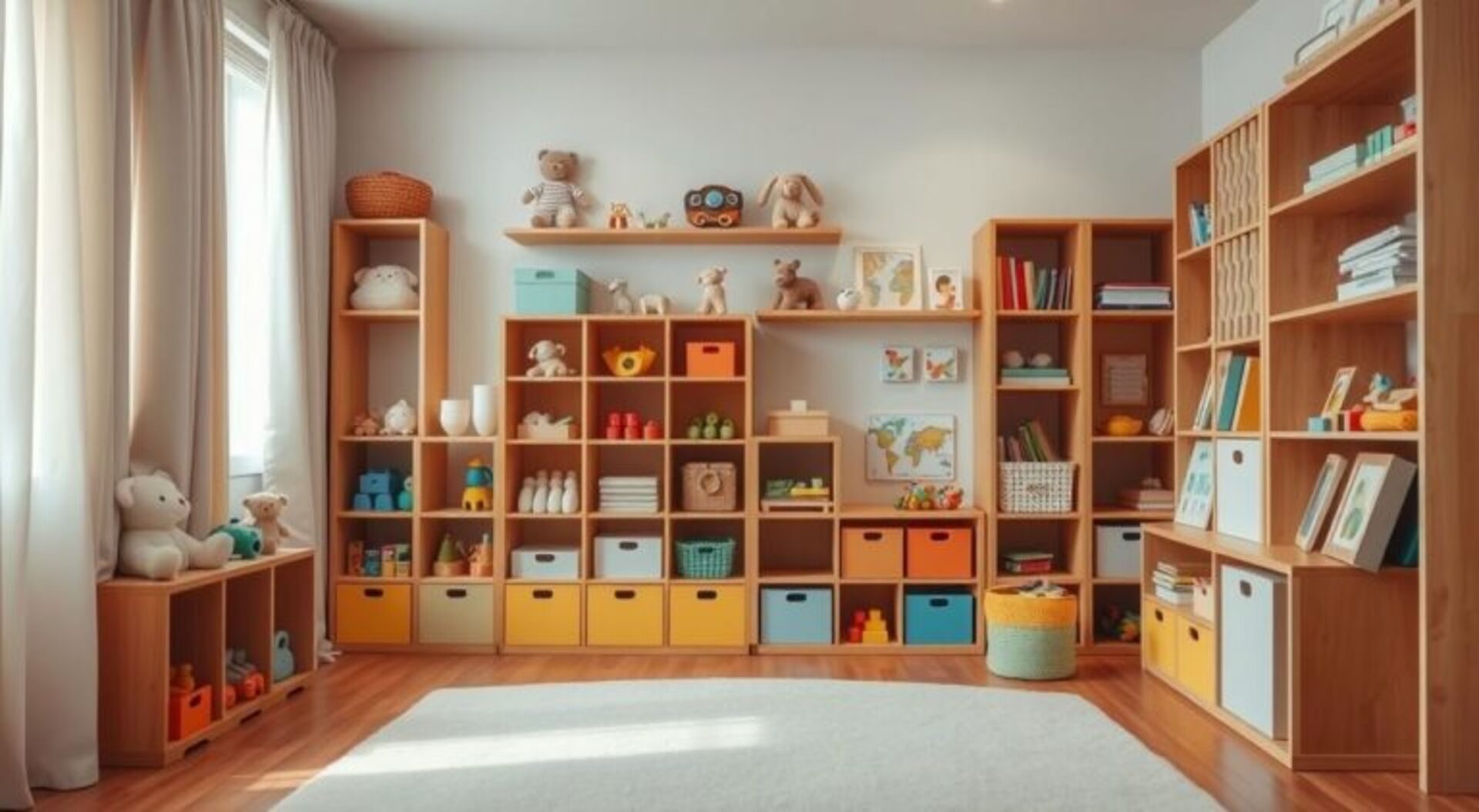 organização de brinquedos em espaços pequenos