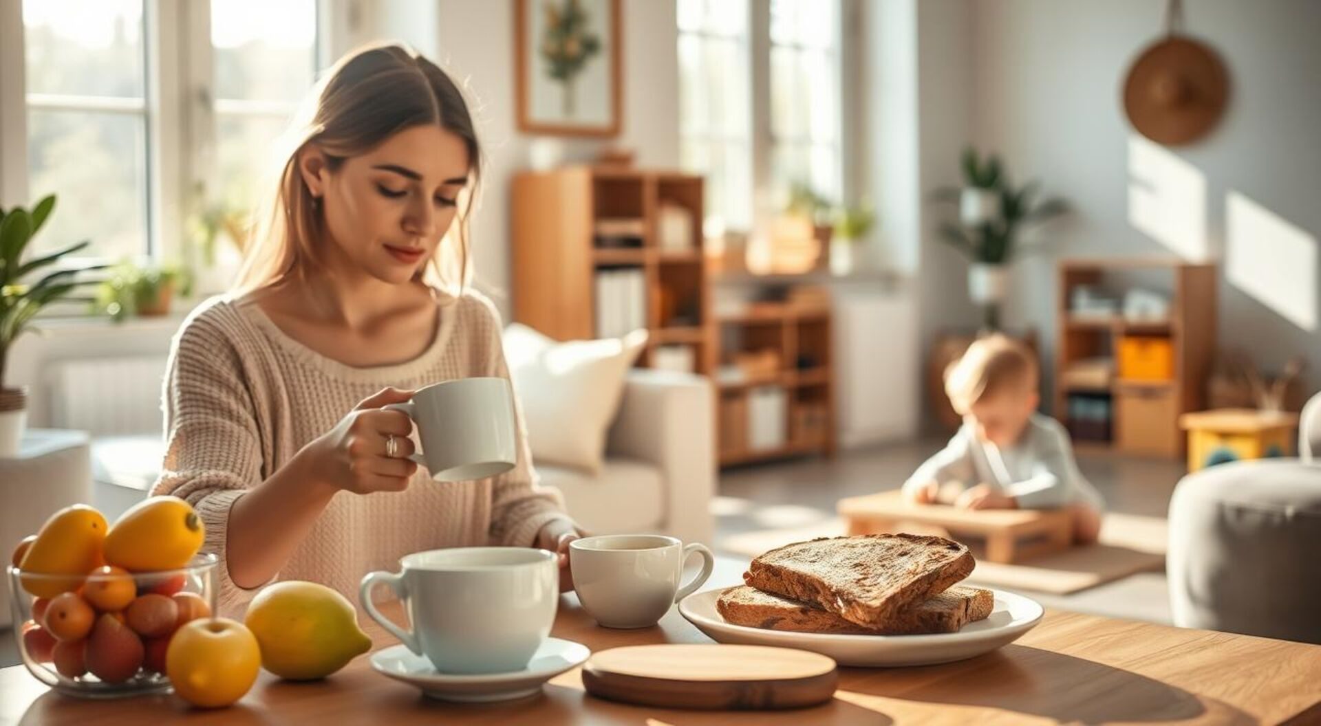 rotina da manhã para mães ocupadas