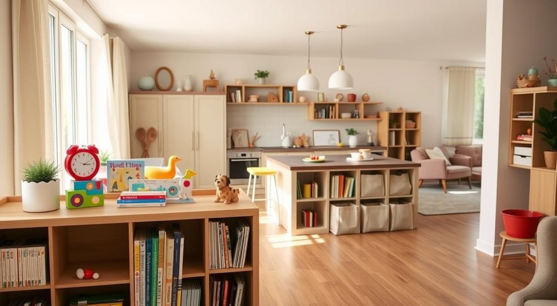 truques de organização para famílias com crianças